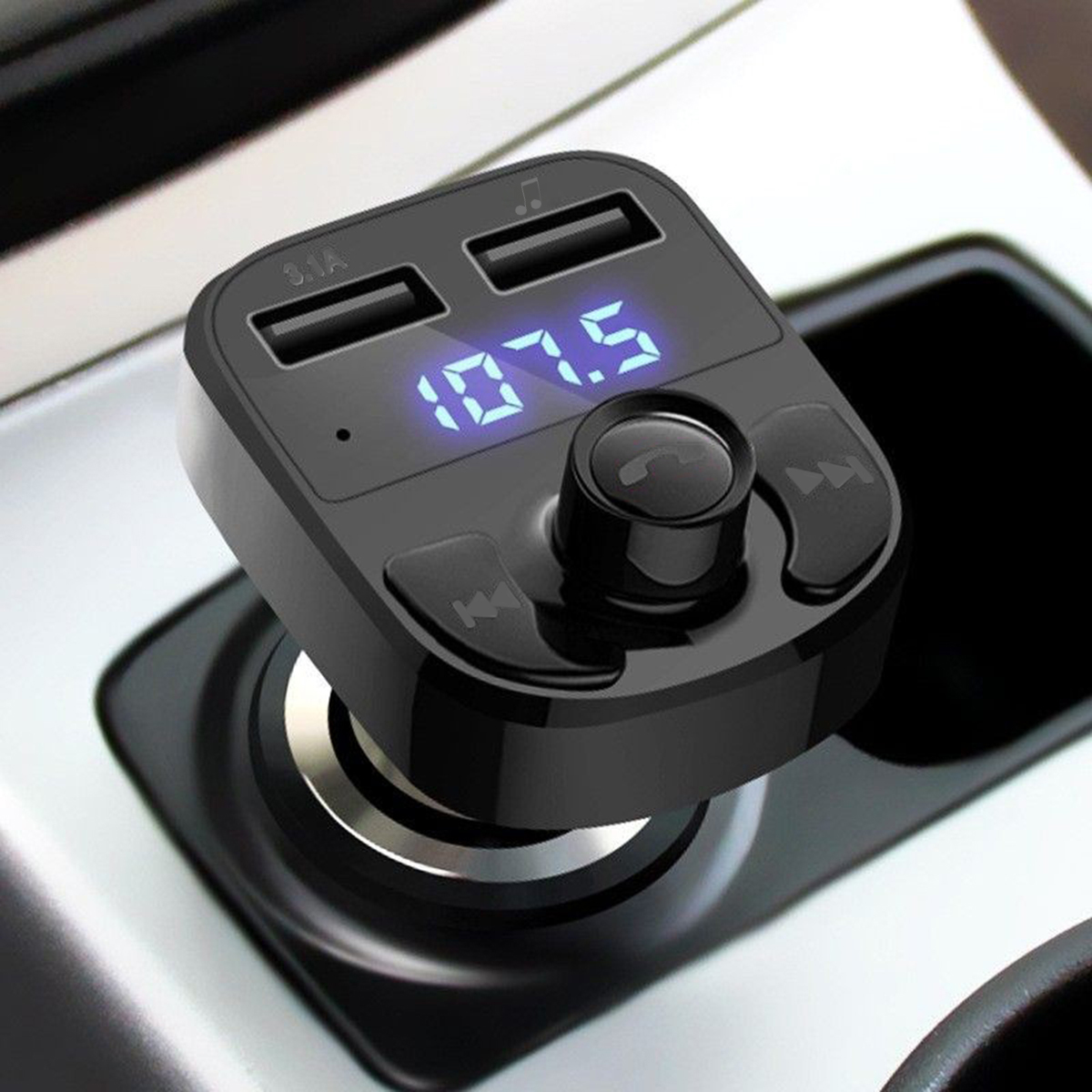 Phone Accessories You Need - 블루투스 FM 트랜스미터 차량용 충전기 듀얼
