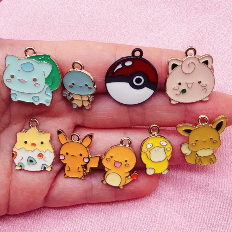 Phone Accessories Diy - 10pcs 만화 드립 오일 쥬얼리 액세서리