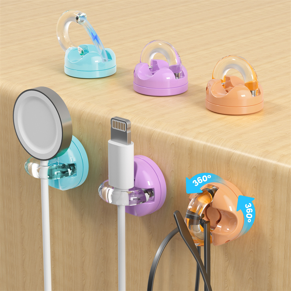 Phone Accessories Hooks - 6팩 자석식 데이터 케이블 정리대 데스크탑