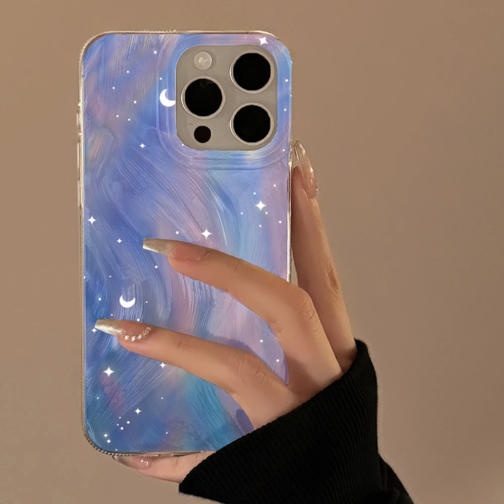 Xiaomi Redmi Note 14 - 패션 글리터 스타리 그라데이션 폰 케이스