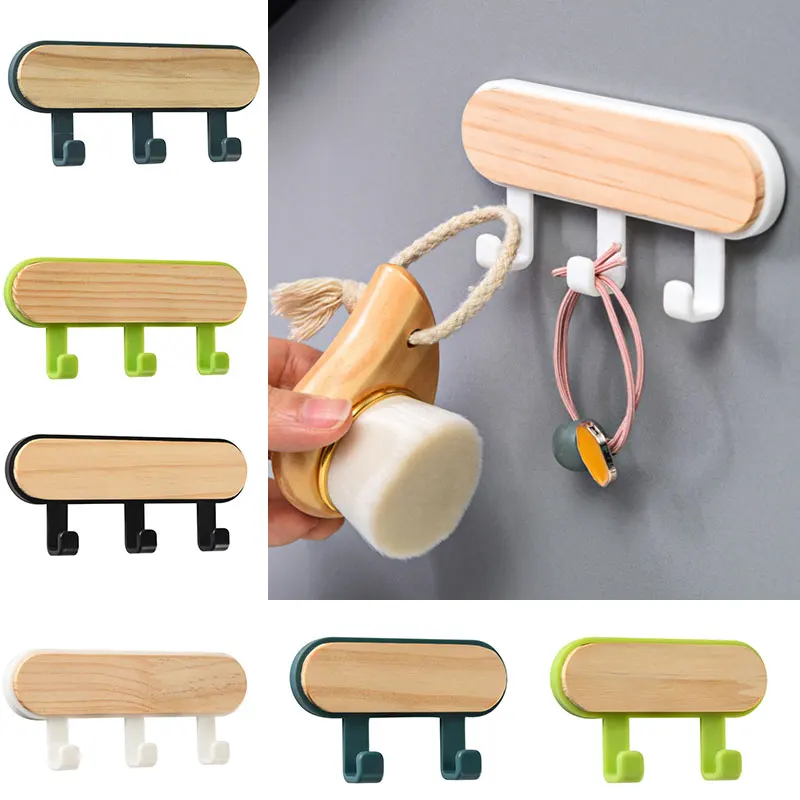 Phone Accessories Hooks - 목재 키홀더 모자 스카프 보관 정리함,
