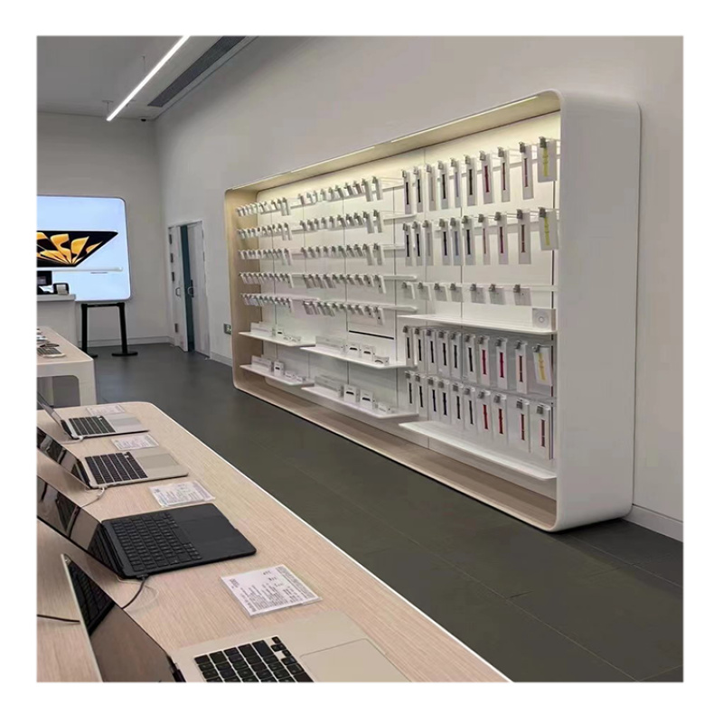 맞춤형 모던 모바일 폰 액세서리 캐비닛 벽면 쇼케이스  - Phone Accessories Store 리뷰 및 가격