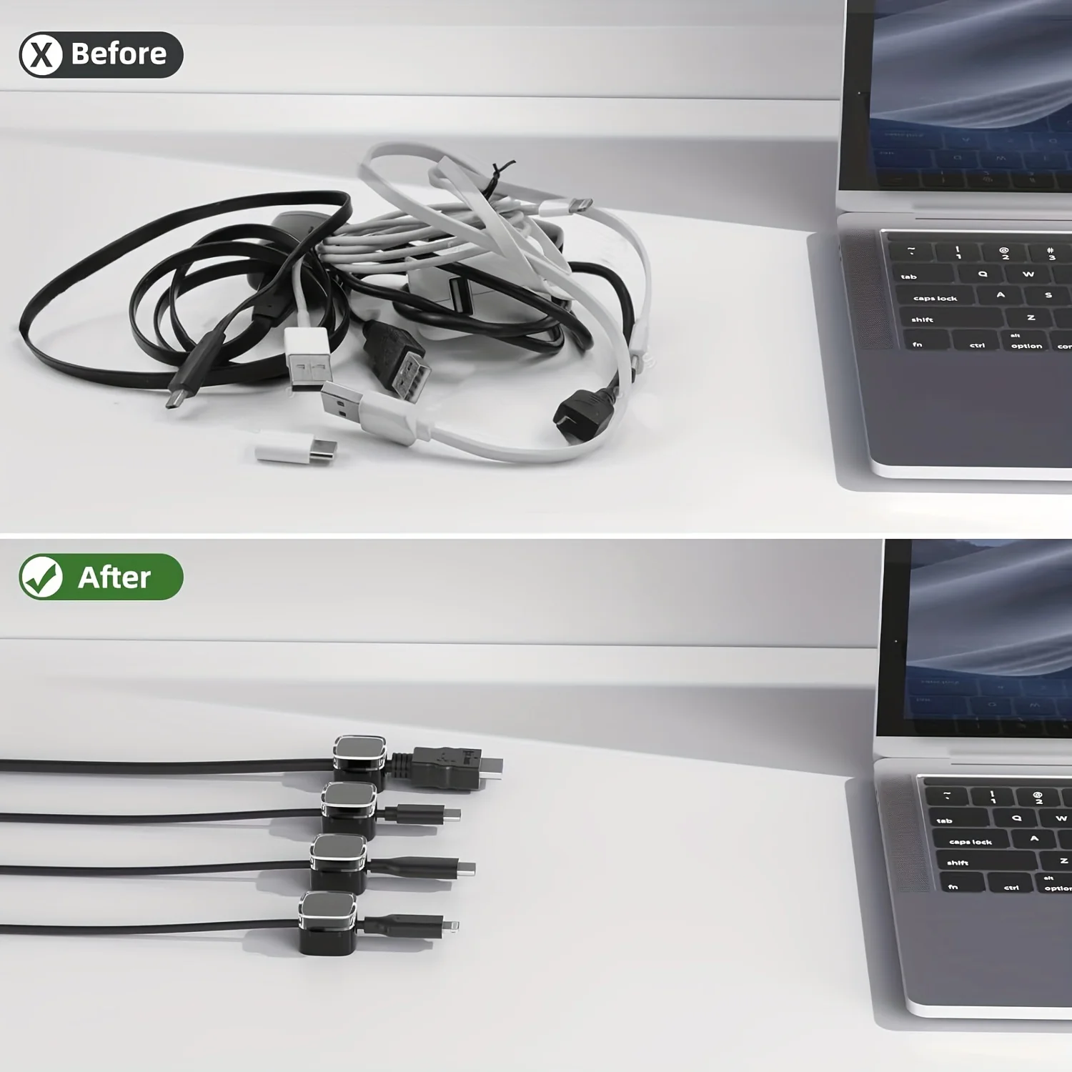 VIKEFON 6pcs 마그네틱 케이블 관리 클립 멀티 - Phone Accessories Hooks 리뷰 및 가격