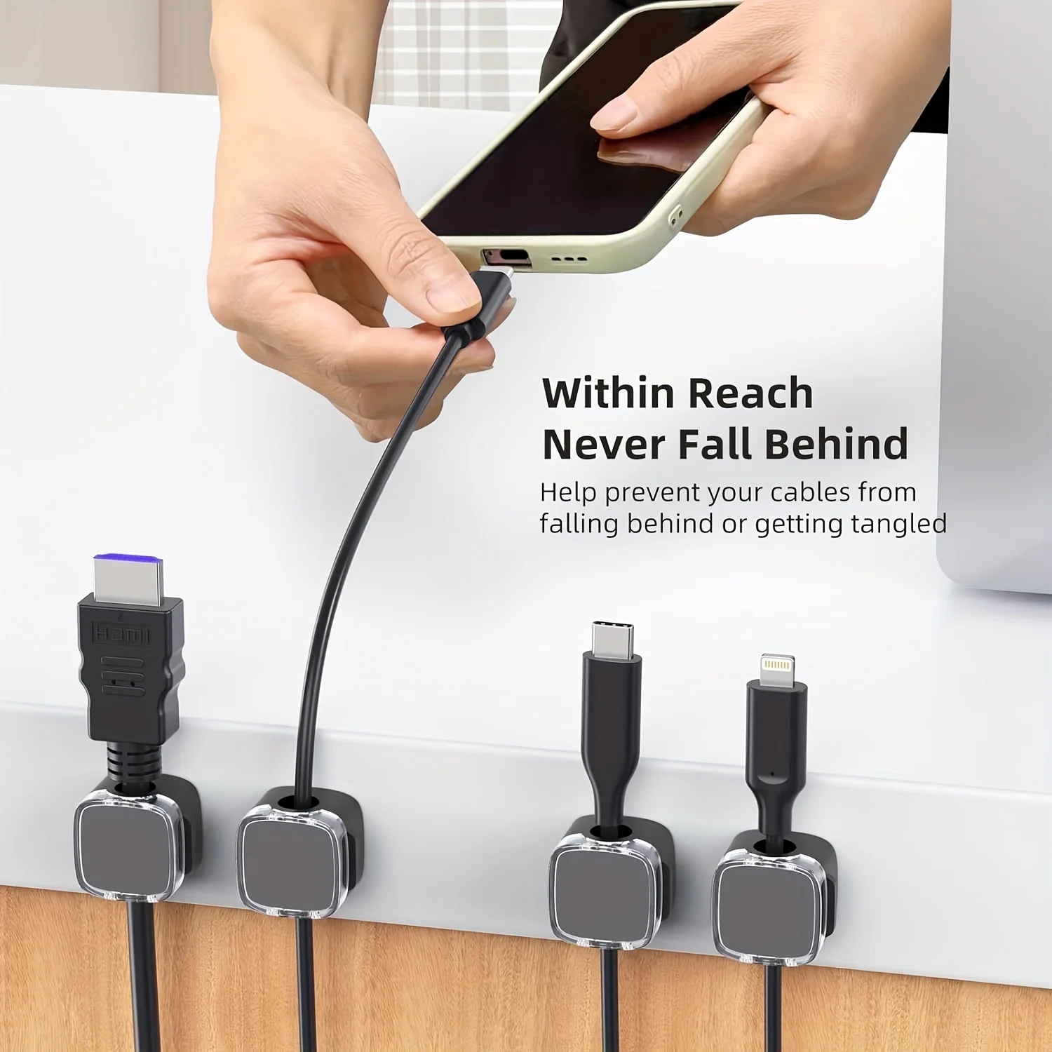 VIKEFON 6pcs 마그네틱 케이블 관리 클립 멀티 - Phone Accessories Hooks 리뷰 및 가격