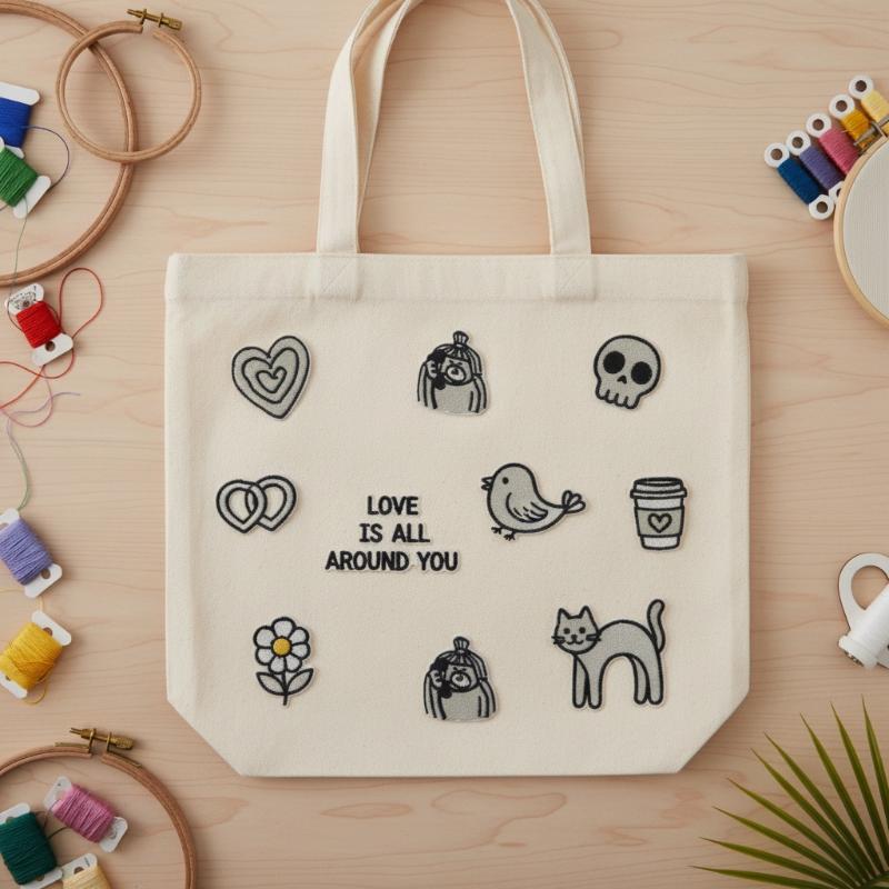 1 세트 하트 고양이 해골 새 수 놓은 패치 의류 모자 - Phone Accessories Diy 리뷰 및 가격