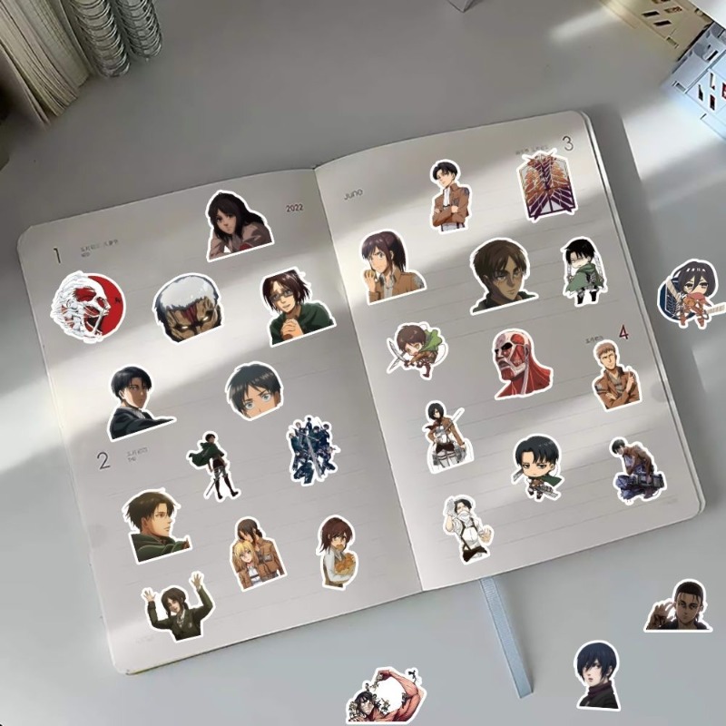 60Pcs 진격의 거인 애니메이션 스티커 귀여운 미적  - Phone Accessories Diy 리뷰 및 가격