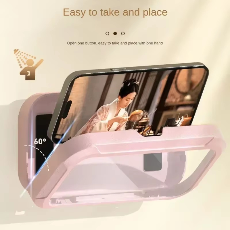 360 °   회전 가능 조절식 벽걸이 샤워폰 홀더 방 - Phone Accessories Hooks 리뷰 및 가격