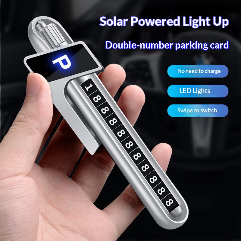 태양광 LED 주차번호판 자동차 임시 주차 야간 가시성 - Phone Accessories You Need 리뷰 및 가격