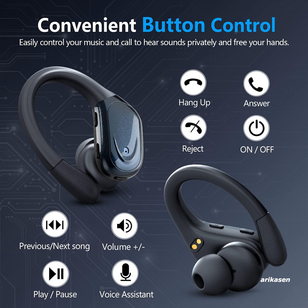 무선 이어버드 스포츠 블루투스 5.3 헤드폰, 소음 차 - Phone Accessories Amazon 리뷰 및 가격